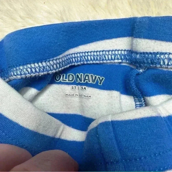 Old Navy 2 Pc Pajama  Set Breakfast Of Champions Whote & Blue Size 5T - Picture 10 of 16